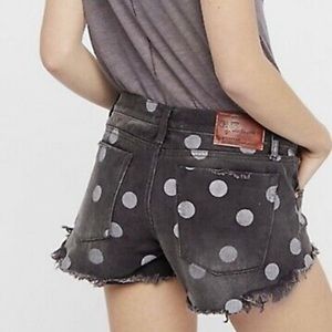 Free People One Teaspoon Bonitas Polka Dot Shorts